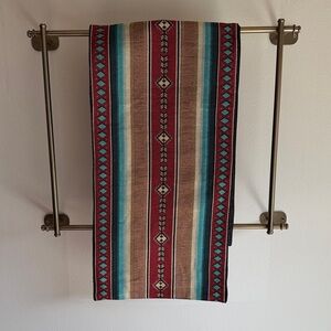 🌿NWOT🌿 SOUTHWEST TABLE RUNNER 🌿 PENDLETON 🌿 RED & TURQUOISE & TAN 🌿 68”